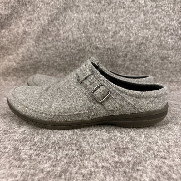 ✅Womens 10 Merrell Gray Wool-Blend Clogs Buckle Casual Comfort Fashion Shoe✅PET - Picture 9 of 13